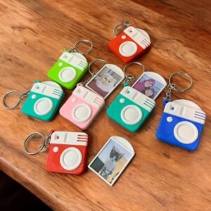 Llavero Personalizado con Foto cámara Instantanea